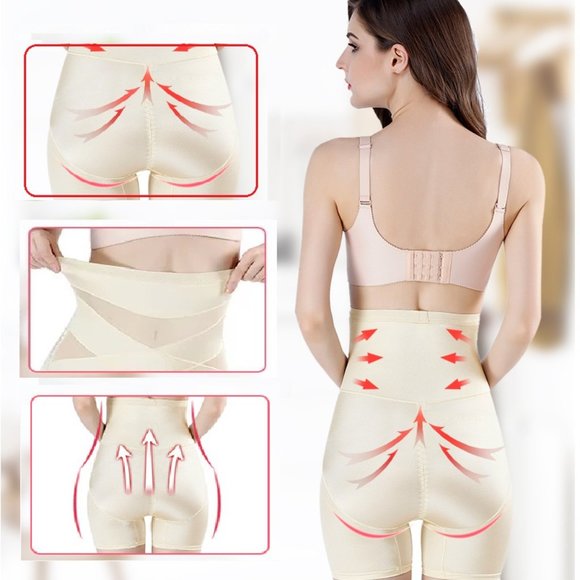 Tummy Control Shapewear Thigh Slimmer, Breathable High-Waist Short, Body Shaper - Picture 4 of 7